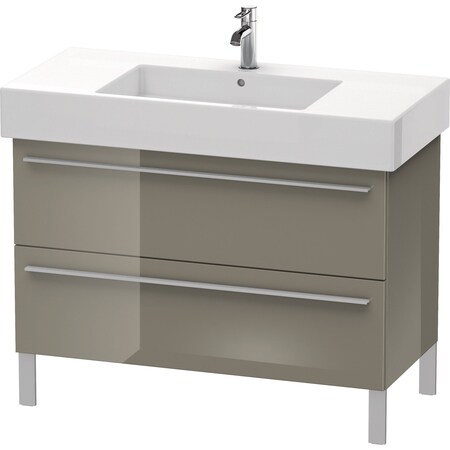 X-Large Vanity Unit Flannel Grey H 588X1000X470mm 2 Drawers For 0329